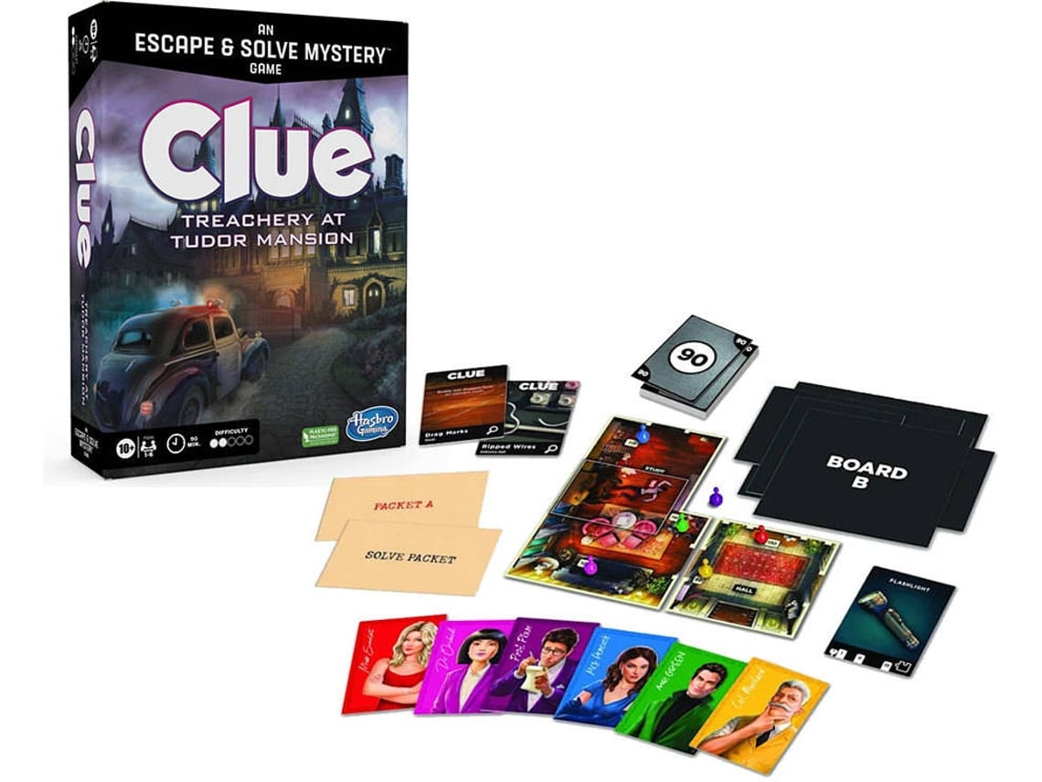 Jogo Educativo HASBRO Cluedo Série Escape (Idade Mínima: 8 Anos - 26,7 x 20  x 6,3 cm)